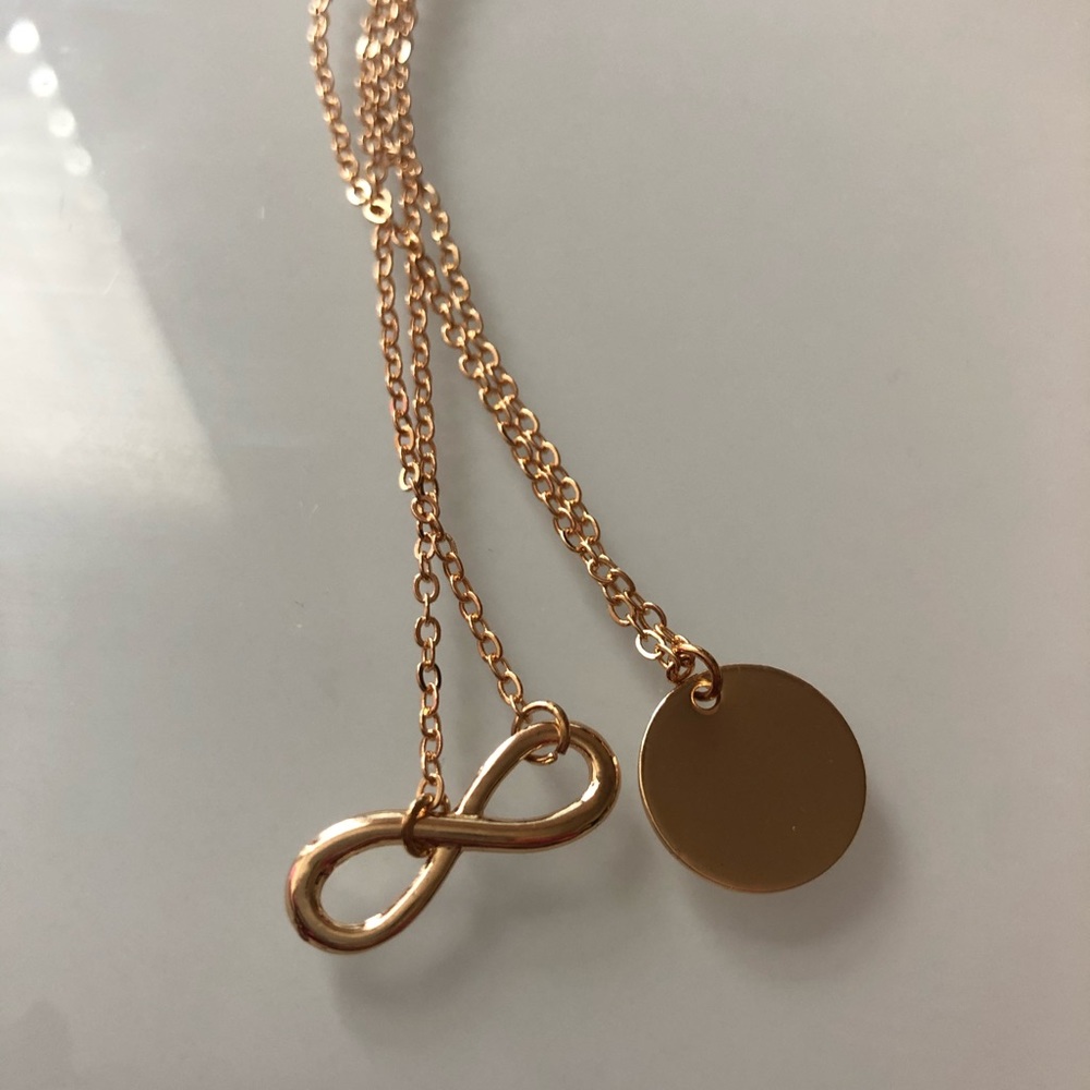 Infinity and “Coin” Necklace